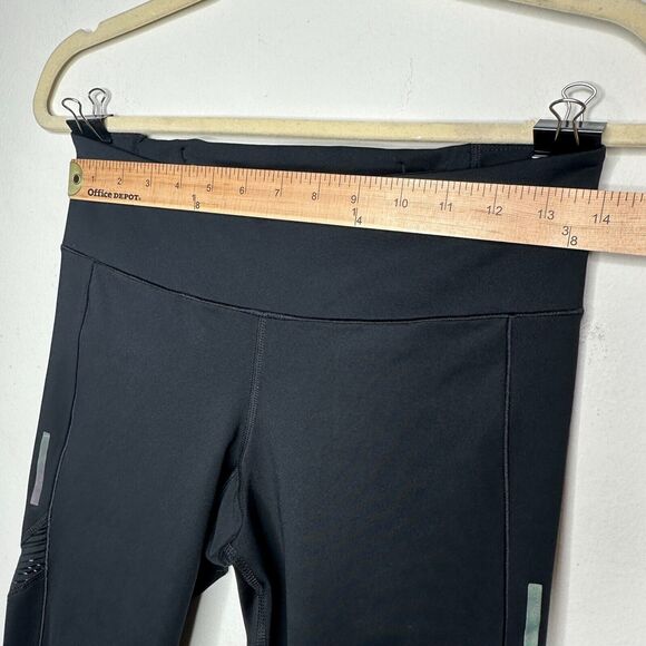 Adidas Mid-Rise Black Running Climacool Aeroready Stretch Pocket Crop Legging SM - Picture 11 of 15